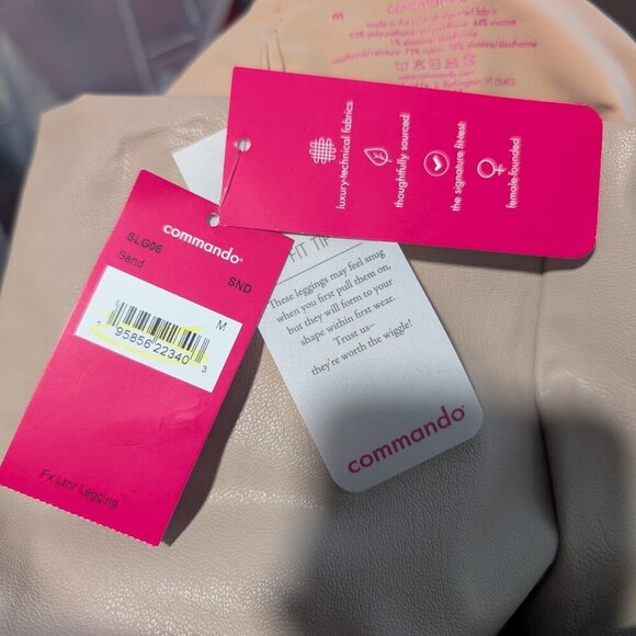 NWT Commando | Faux Leather Legging In Sand - Picture 6 of 10